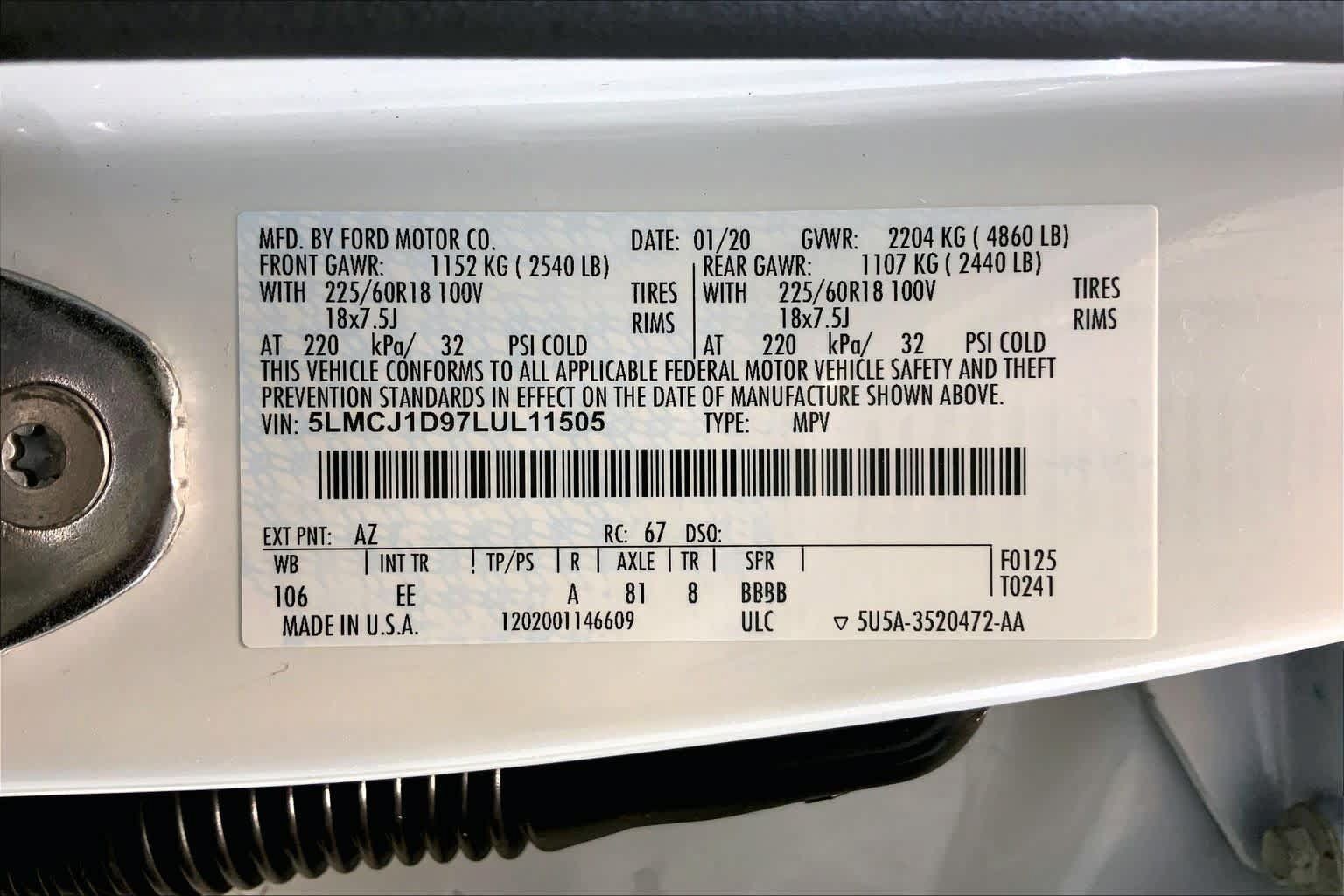 Used 2020 Lincoln Corsair AWD w/ Equipment Group 101A image 36