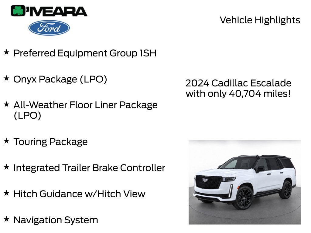 Used 2024 Cadillac Escalade Sport Platinum w/ LPO, ONYX Package AWD/4WD image 8