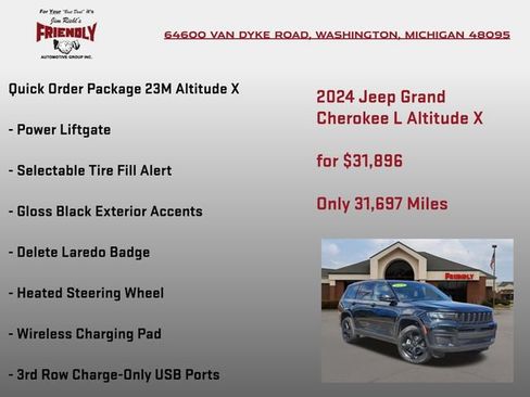 Used 2024 Jeep Grand Cherokee L Altitude AWD/4WD image 10