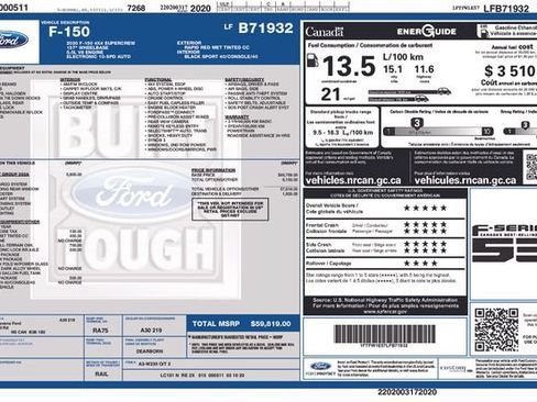 Used 2020 Ford F150 XLT w/ Equipment Group 302A Luxury AWD/4WD image 13