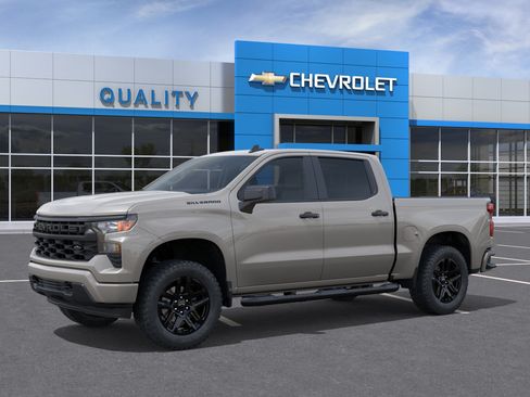 New 2026 Chevrolet Silverado 1500 Custom w/ Turbomax Blackout Package RWD image 2