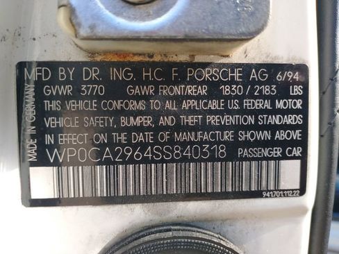 Used 1995 Porsche 968 Base image 36