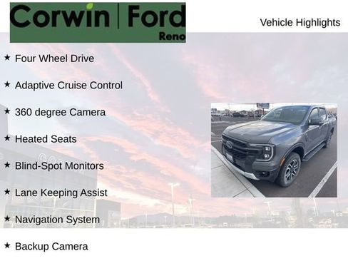 Used 2024 Ford Ranger Lariat w/ FX4 Off-Road Package image 7