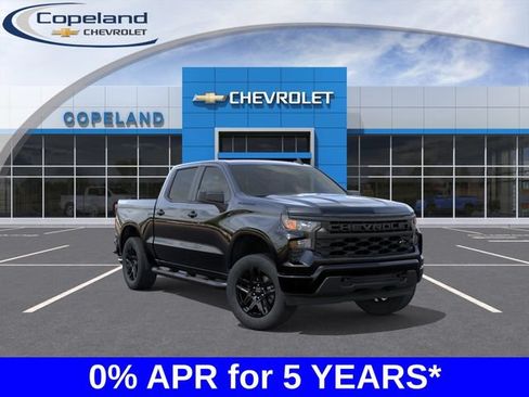New 2026 Chevrolet Silverado 1500 Custom w/ Turbomax Blackout Package AWD/4WD image 1