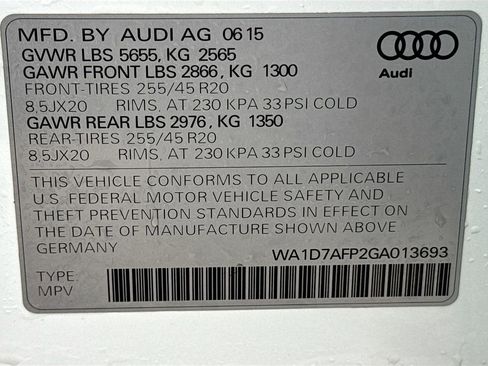 Used 2016 Audi Q5 3.0T Premium Plus w/ Technology Package image 37