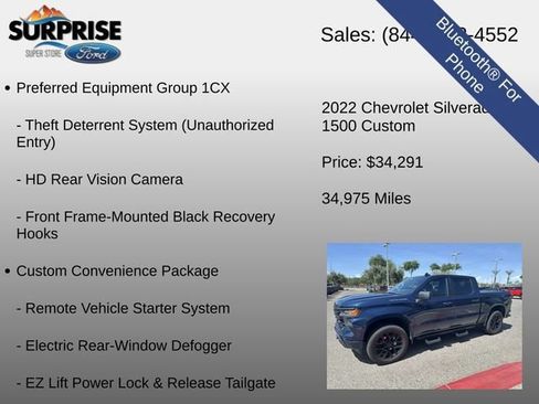 Used 2022 Chevrolet Silverado 1500 Custom AWD/4WD image 22