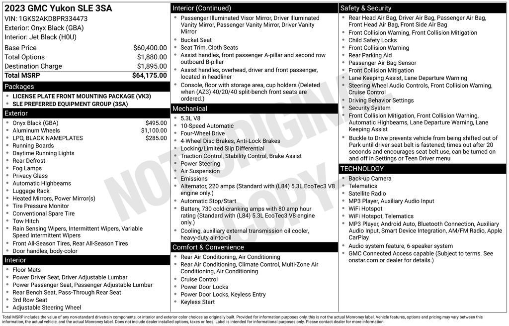 Certified 2023 GMC Yukon SLE AWD/4WD image 22