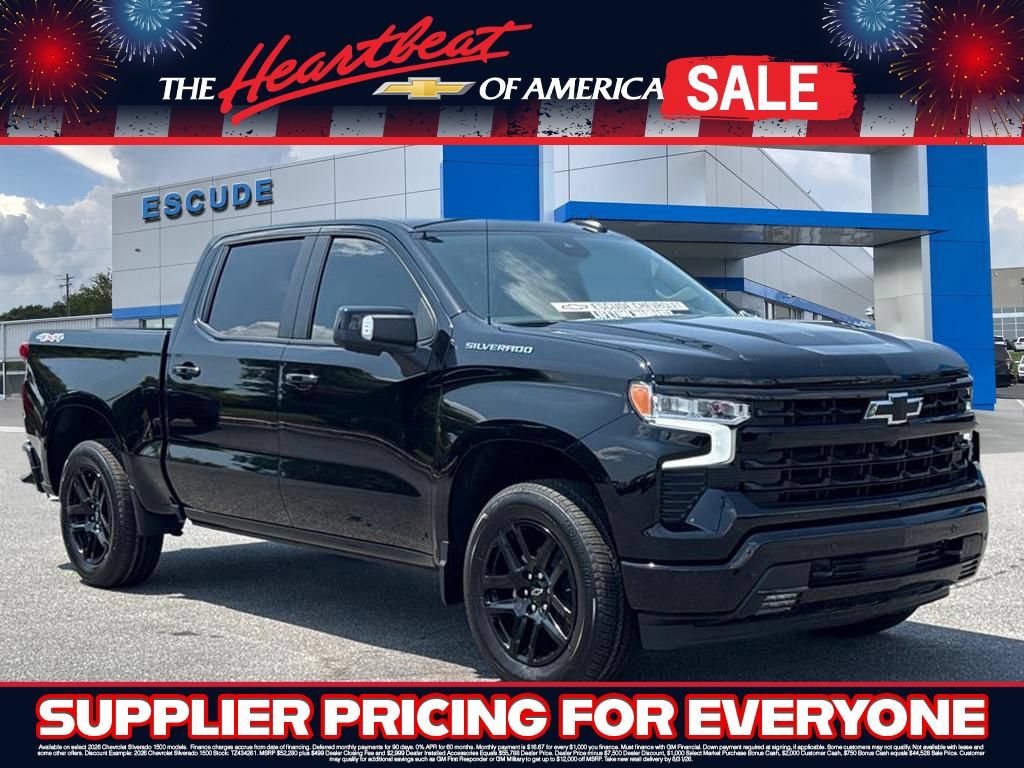 New 2026 Chevrolet Silverado 1500 RST w/ Safety Package AWD/4WD image 1