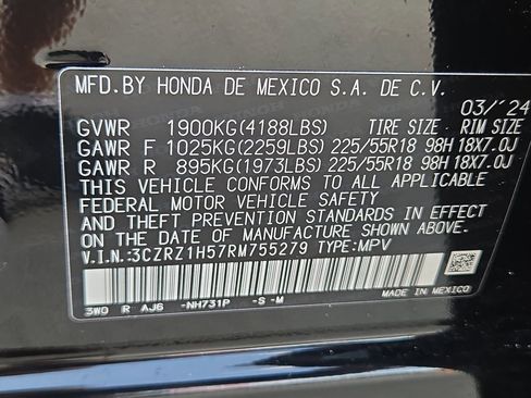 Certified 2024 Honda HR-V Sport image 32
