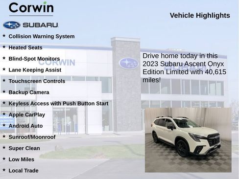 Used 2023 Subaru Ascent Onyx Edition Limited AWD/4WD image 6