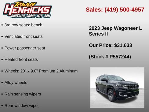 Used 2023 Jeep Wagoneer L Series II AWD/4WD image 36
