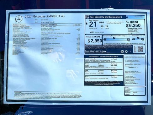 New 2026 Mercedes-Benz AMG GT 43 image 26