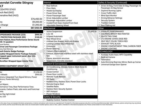 Used 2023 Chevrolet Corvette Stingray Premium Cpe w/ Engine Appearance Package image 28