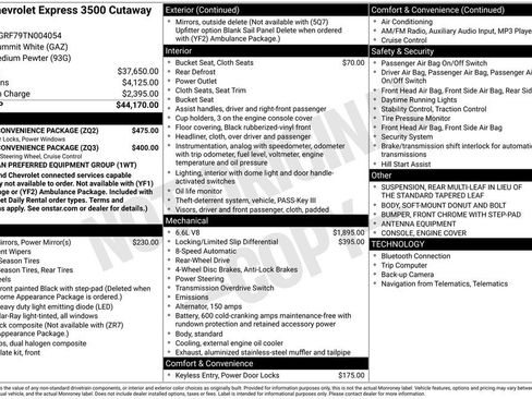 New 2026 Chevrolet Express 3500 w/ Power Convenience Package image 11