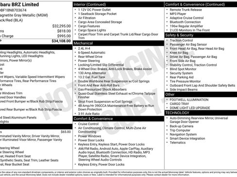 Used 2022 Subaru BRZ Limited image 5