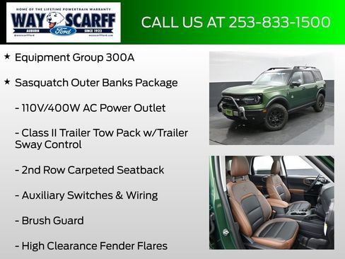 New 2025 Ford Bronco Sport Outer Banks w/ Sasquatch Outer Banks Package image 6