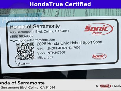 Used 2026 Honda Civic FWD Hybrid Sedan