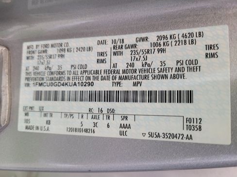 Used 2019 Ford Escape SE FWD image 33