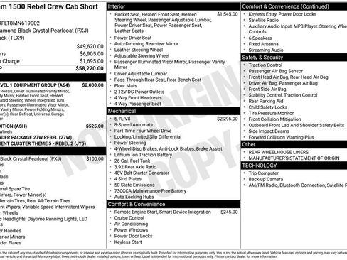 Used 2021 RAM 1500 Rebel w/ Rebel Level 1 Equipment Group AWD/4WD image 35