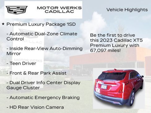 Used 2023 Cadillac XT5 Premium Luxury w/ LPO, Floor Liner Package AWD/4WD image 13