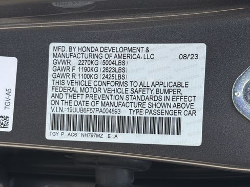 Certified 2023 Acura TLX SH-AWD w/ A-SPEC Pkg image 35