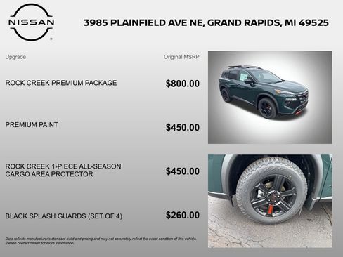 New 2026 Nissan Rogue Rock Creek w/ Rock Creek Premium Package image 6