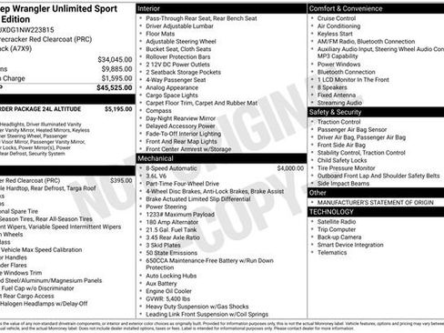 Used 2022 Jeep Wrangler Unlimited Sport AWD/4WD image 6