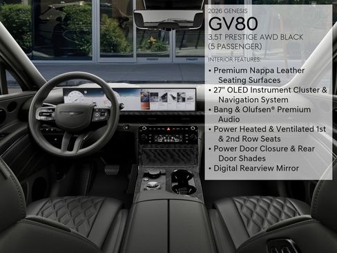 New 2026 Genesis GV80 3.5T Prestige image 17