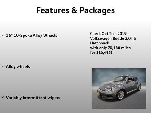Used 2019 Volkswagen Beetle 2.0T S FWD image 20