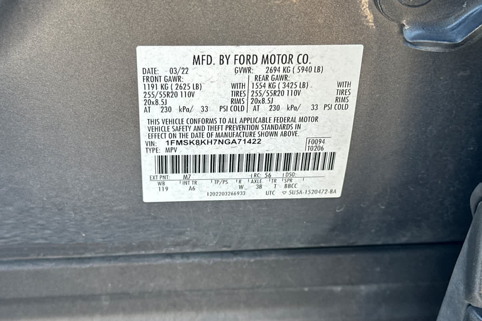 Used 2022 Ford Explorer ST-Line w/ Class IV Trailer Tow Package AWD/4WD image 31