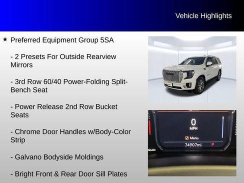Used 2021 GMC Yukon Denali w/ LPO, Illumination Package AWD/4WD image 12