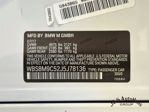 Used 2018 BMW M3 RWD image 39