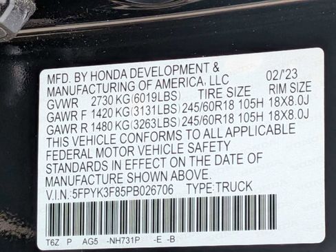 Used 2023 Honda Ridgeline Black Edition image 31