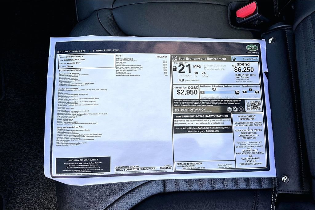 New 2026 Land Rover Discovery S AWD/4WD image 15