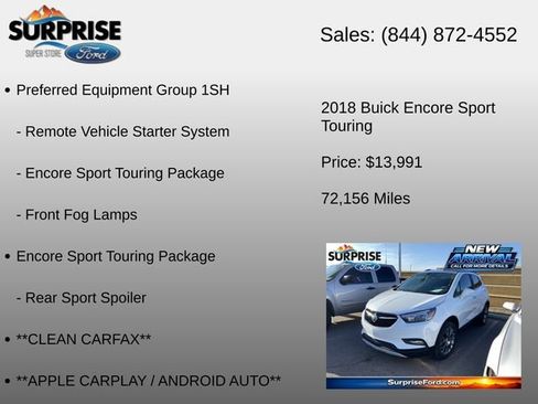 Used 2018 Buick Encore Sport Touring FWD image 6