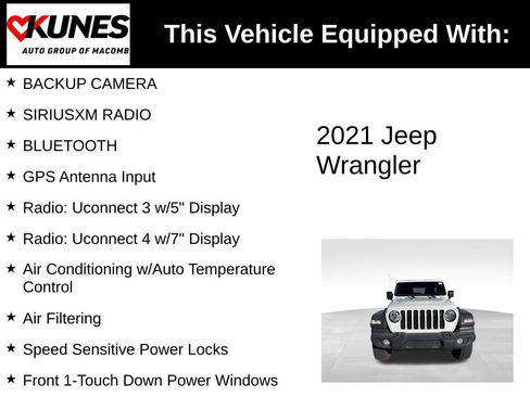 Used 2021 Jeep Wrangler Unlimited Sport image 3