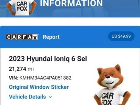 Used 2023 Hyundai Ioniq 6 SEL AWD/4WD image 7