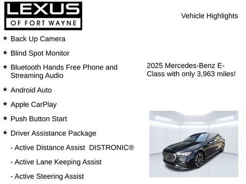 Used 2025 Mercedes-Benz E 350 4MATIC Sedan image 7
