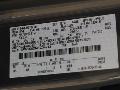 Used 2021 Ford F150 Lariat w/ Equipment Group 502A High image 51