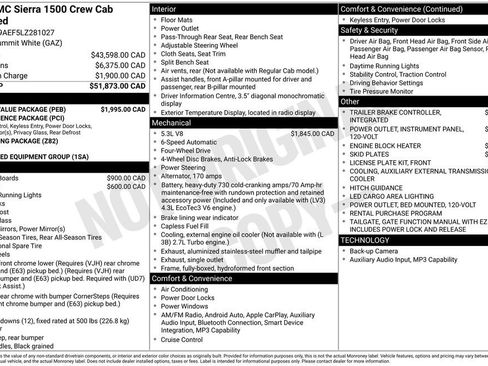 Used 2020 GMC Sierra 1500 4x4 Crew Cab w/ Sierra Value Package image 39