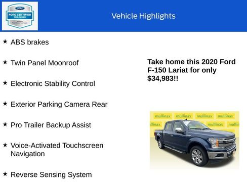 Certified 2020 Ford F150 Lariat image 19