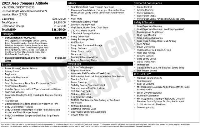 Used 2023 Jeep Compass Latitude w/ Convenience Group AWD/4WD image 4