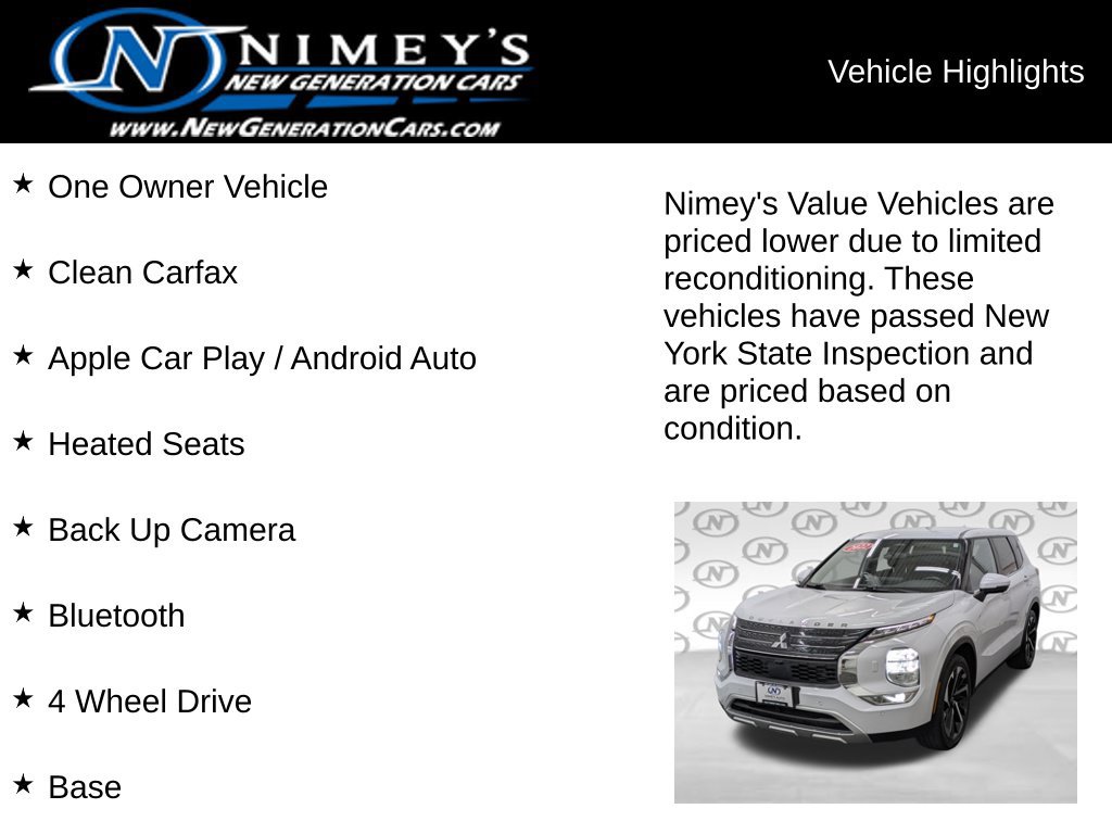 Used 2022 Mitsubishi Outlander SE AWD/4WD image 5