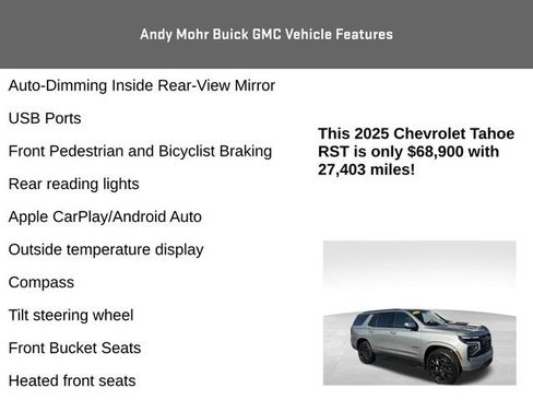 Used 2025 Chevrolet Tahoe RST w/ RST Capability Package AWD/4WD image 20