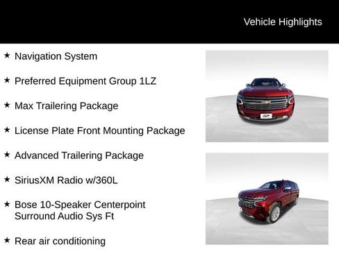 Used 2023 Chevrolet Tahoe Premier w/ Max Trailering Package image 13