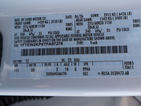 New 2026 Ford F150 STX w/ Equipment Group 200A RWD image 24