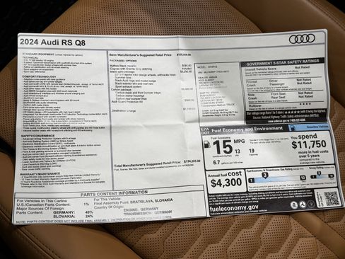 Used 2024 Audi RS Q8 4.0T image 56