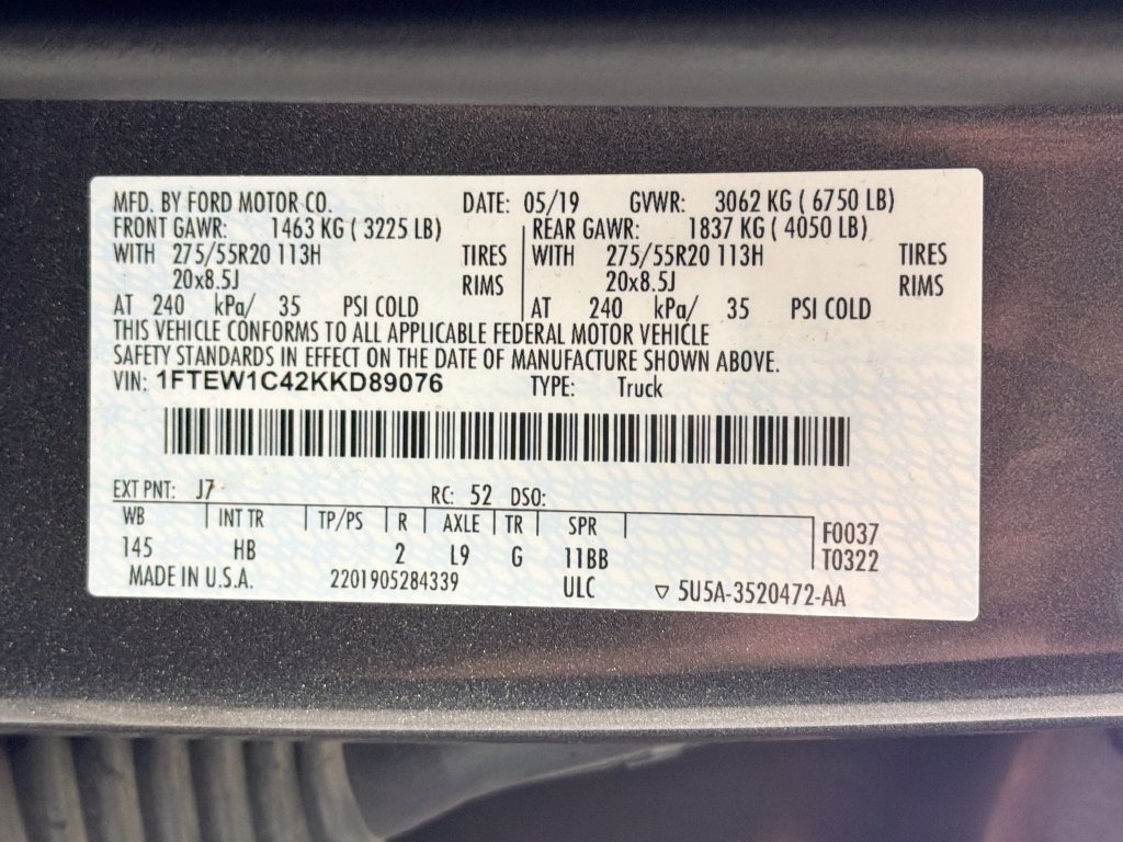 Used 2019 Ford F150 Lariat RWD image 35