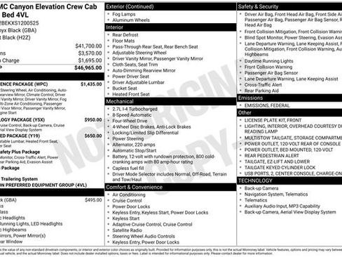 New 2025 GMC Canyon Elevation w/ Convenience Package image 4