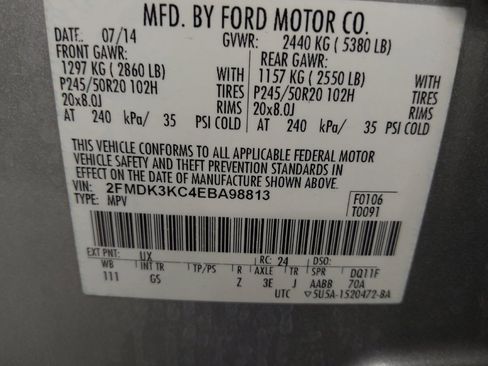 Used 2014 Ford Edge Limited w/ Equipment Group 301A FWD image 33